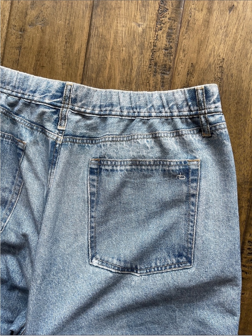 Rag & Bone Miramar Wide Leg Cotton Terry Sweatpant Jeans - Picture 6 of 8